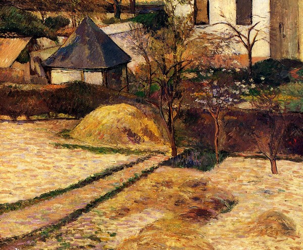 Garden View, Rouen - Paul Gauguin Painting